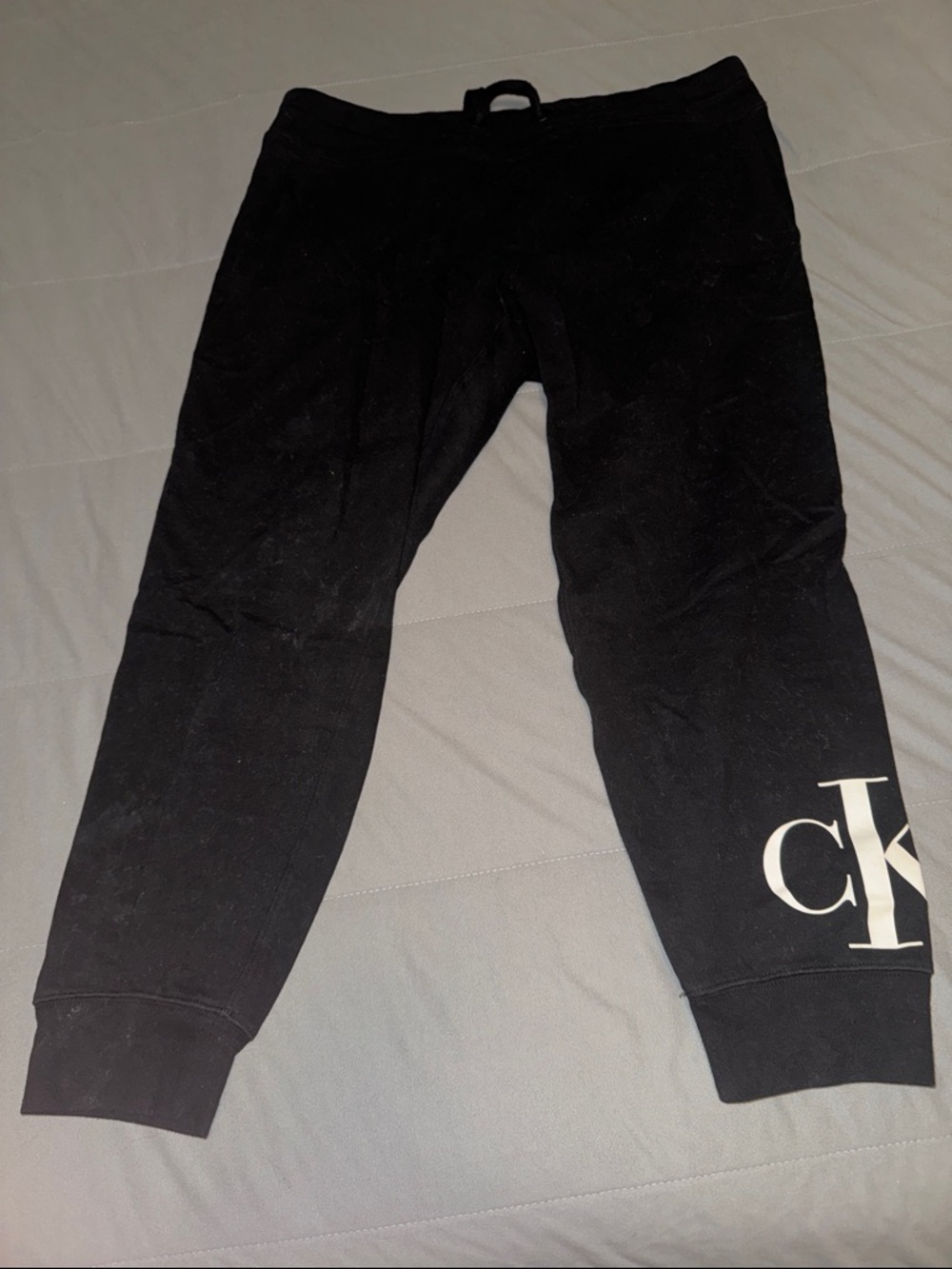 Calvin Klein Black Jogger capris with CK Logo